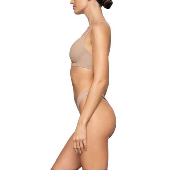 SKIMS Fits Everybody Unlined Demi Bra - 36DD (Clay) - NWT - Picture 3 of 6